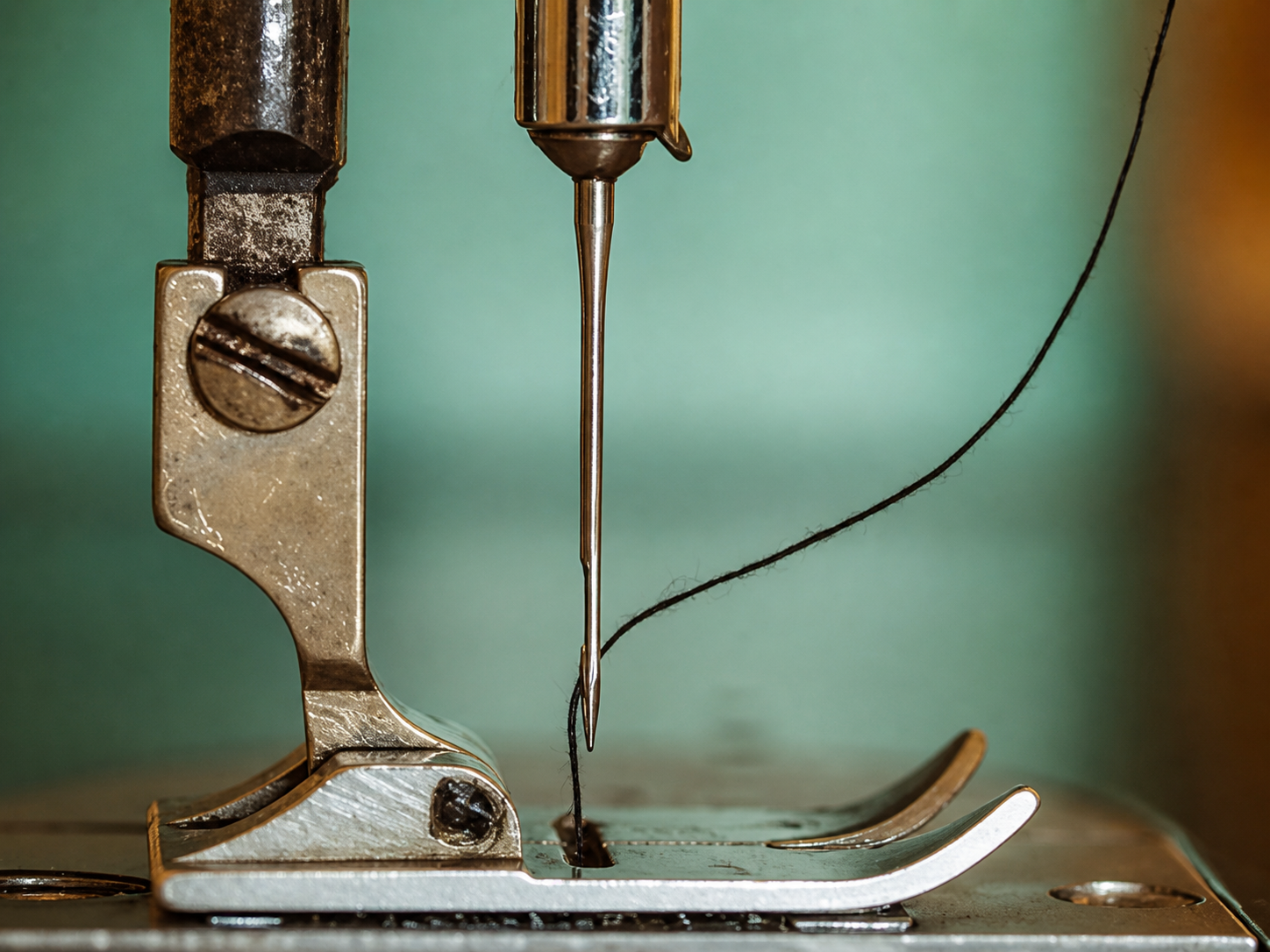 Upholstery stitching at the La Castellana workshop